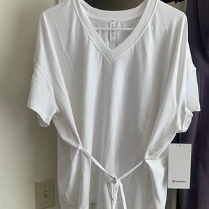 NWT Side Tie V-Neck Tee